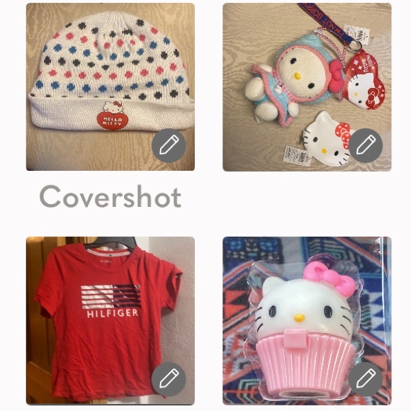 Hello Kitty Other - Hello Kitty 5 Piece 2 lil zips+1🎀 carry stufty+lip💋🎂balm+Tommy tee sz8